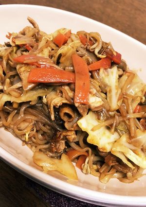 フライパン１つでダイエット焼きそば♪-レシピのメイン写真