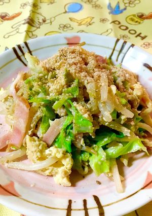 もやし達の卵炒め=オイマヨ味=節約対応✨-レシピのメイン写真