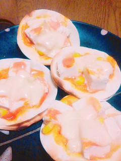 餃子の皮と豆腐でお手軽ピザ風-レシピのメイン写真