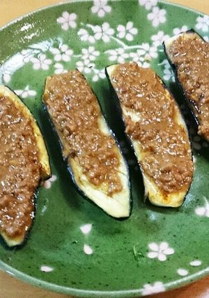 ナスの肉味噌田楽-レシピのメイン写真