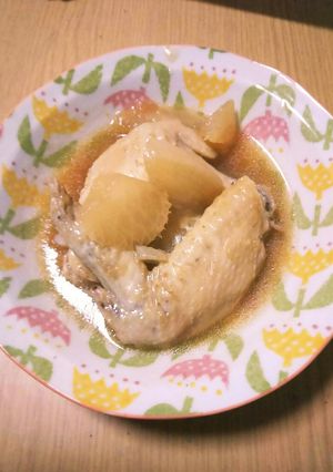 簡単！手羽先と大根の炒め煮-レシピのメイン写真
