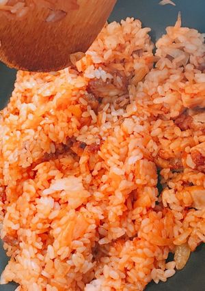 唐揚げでチキンライス-レシピのメイン写真
