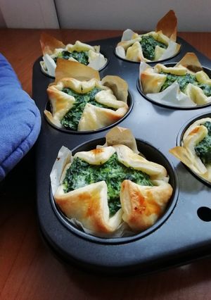 ほうれん草とリコッタのミニキッシュ-レシピのメイン写真