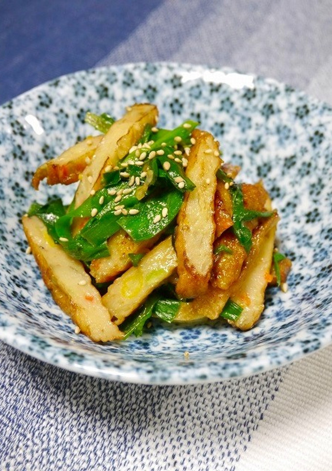 簡単！さつま揚げとニラのマヨ炒め-レシピのメイン写真