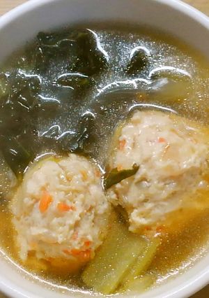 簡単♪人参と玉ねぎ入り✾鶏団子のスープ✾-レシピのメイン写真