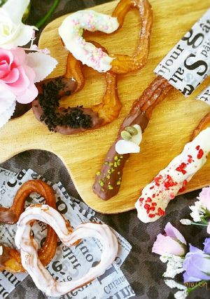 バレンタインにも♥レンジで絶品チュロス-レシピのメイン写真