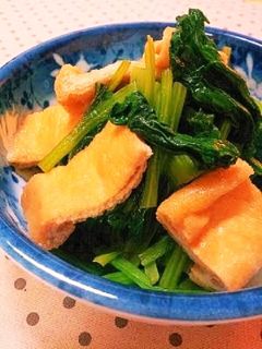 小松菜と油揚げの煮浸し-レシピのメイン写真