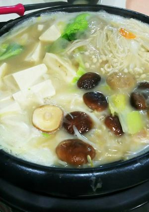 ★自家製白湯スープ★でお鍋-レシピのメイン写真