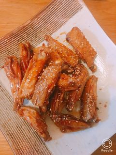 ビールがすすむ♡名古屋風の甘辛手羽先-レシピのメイン写真