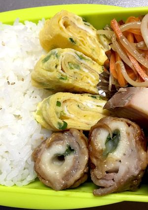 旦那弁当⑬旦那が絶賛した肉巻き入り弁当！-レシピのメイン写真