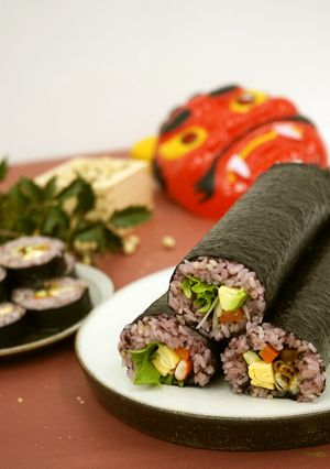 雑穀米　巻きずし　恵方巻き　節分　-レシピのメイン写真