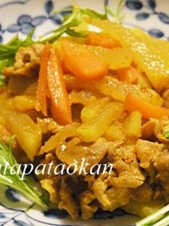 お弁当にも♪豚肉と大根のカレー炒め-レシピのメイン写真