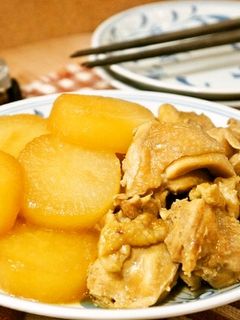 大人気♪出汁なしで鶏と大根のうまうま煮物-レシピのメイン写真