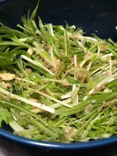 簡単!やみつき水菜サラダ☆-レシピのメイン写真