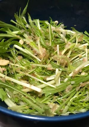 簡単!やみつき水菜サラダ☆-レシピのメイン写真