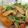 水菜と油揚げのじゃこ炒め