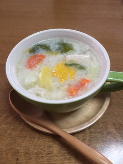 ダイエット!!鶏胸肉の和風豆乳スープ-レシピのメイン写真