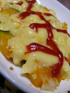 【男の料理】カボチャのチーズ焼き-レシピのメイン写真