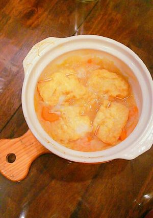 ずぼらでOK！野菜と餅巾着の簡単おでん♪-レシピのメイン写真