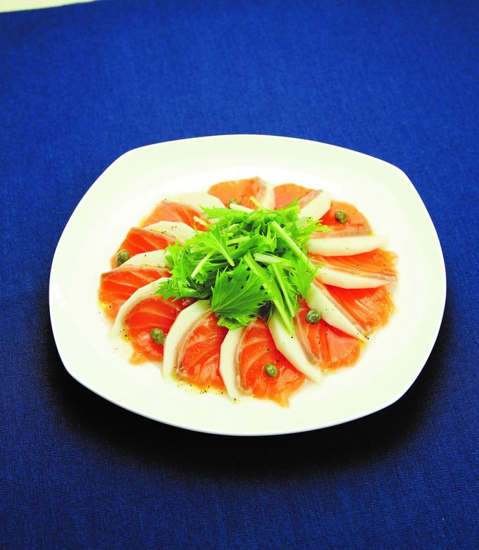 冬野菜とサーモンのカルパッチョ by トキワ 【クックパッド】 簡単