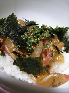 【男の料理】鯛のづけ丼-レシピのメイン写真