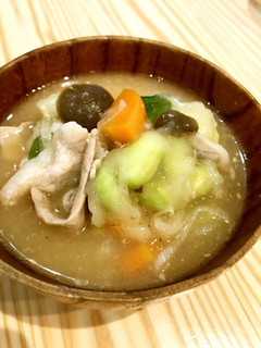 枝豆入り☆具だくさんすいとん-レシピのメイン写真