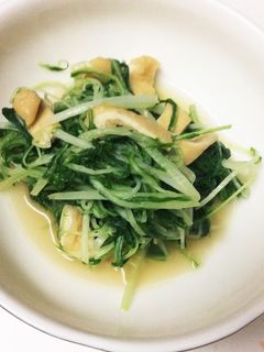 時短!簡単!水菜と油揚げのおひたし-レシピのメイン写真