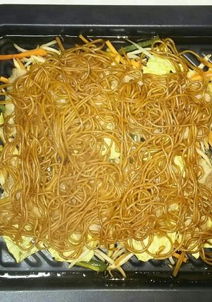 スチームオーブンを使った焼きそば-レシピのメイン写真