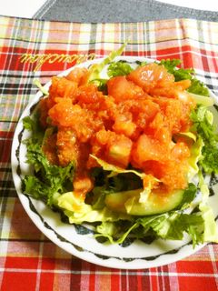 トマトとキャロットのドレッシング♡サラダ-レシピのメイン写真