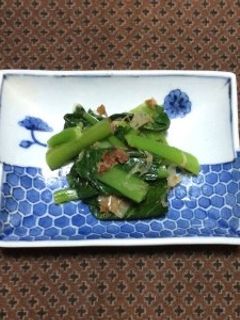 小松菜の梅わさび和え-レシピのメイン写真