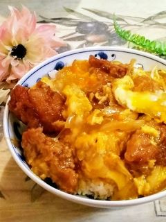 唐揚げで親子丼-レシピのメイン写真