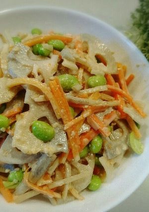 蓮根ごぼうサラダ-レシピのメイン写真
