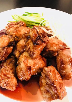 ジューシー鶏胸肉唐揚バルサミコソース和え-レシピのメイン写真