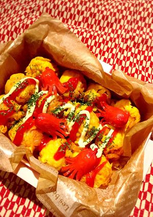 たこ焼きみたいな、オムライスキャラ弁当！-レシピのメイン写真
