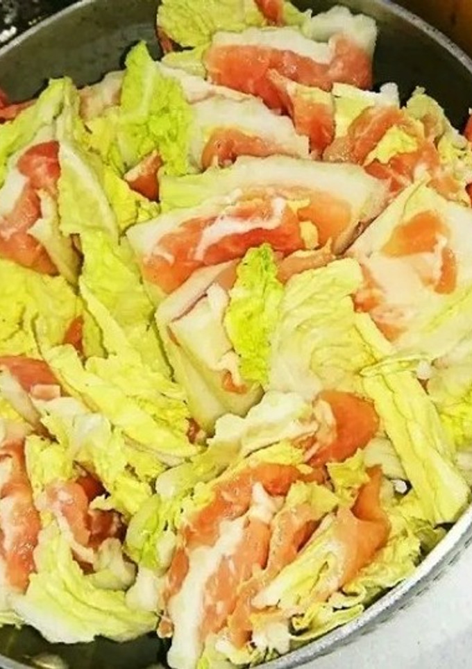 男気あふれる白菜と豚肉のミルフィーユ鍋-レシピのメイン写真