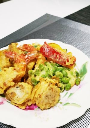 米粉で海鮮と野菜天ぷら-レシピのメイン写真