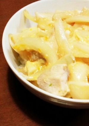 レンジ８分！簡単♪柔らか鶏胸親子丼-レシピのメイン写真