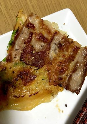 豚キムチーズ餅お好み焼き-レシピのメイン写真