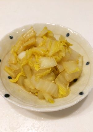 白菜だけで副菜１品！白菜の甘酢味噌和え-レシピのメイン写真