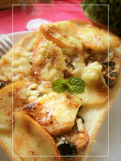 シュトーレン×蒸しりんごのトースト-レシピのメイン写真