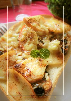 シュトーレン×蒸しりんごのトースト-レシピのメイン写真