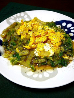 簡単!白菜炒めのふわたま添え-レシピのメイン写真