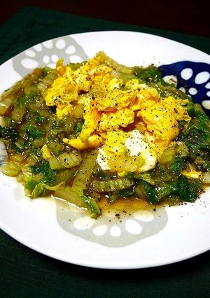 簡単！白菜炒めのふわたま添え-レシピのメイン写真