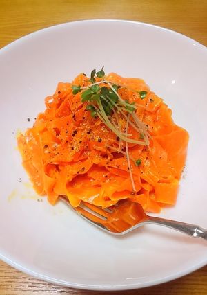 この美味しさ奇跡！！人参だけカルボパスタ-レシピのメイン写真