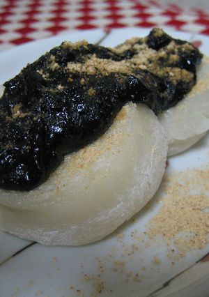 お餅の黒胡麻あん-レシピのメイン写真