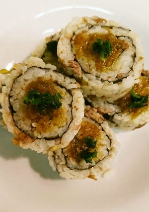 なめたけ・牛炒め巻き寿司-レシピのメイン写真