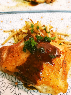 鶏モモともやし炒め添え-レシピのメイン写真