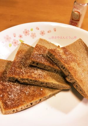 黒豆煮汁inパン？ホットケーキなうw w-レシピのメイン写真