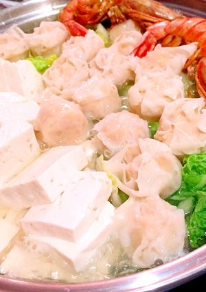超簡単！低糖質 湯豆腐と海老シュウマイ-レシピのメイン写真