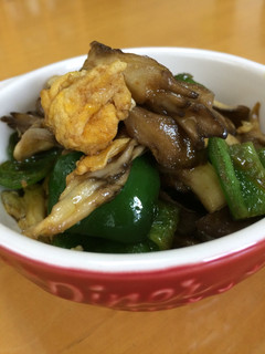 舞茸とピーマンのカレー炒め♬-レシピのメイン写真